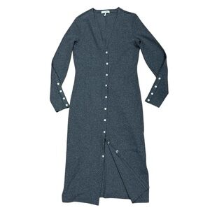 rag & bone Sz S Dress Grey Knit Midi Classic Minimalist Preppy Office